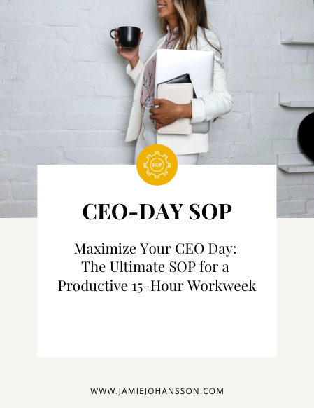 Cover of the CEO-Day SOP Free download guide